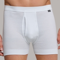 Schiesser Essentials Cotton Feinripp Unterhose Shorts kurz mit Eingriff